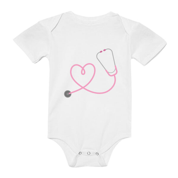 Babystrampler Pflege "Herz"