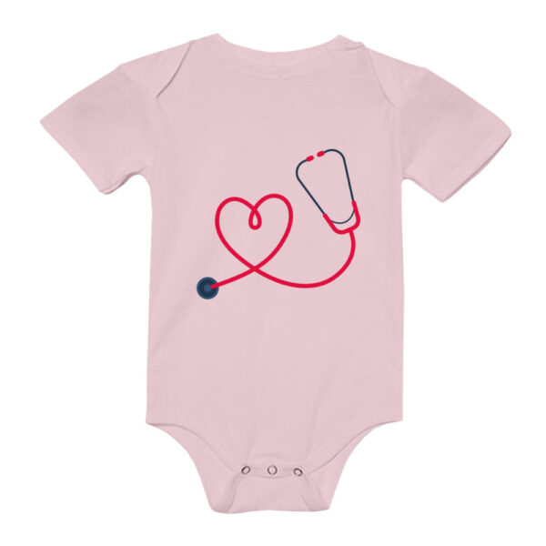 Babystrampler Pflege "Herz"