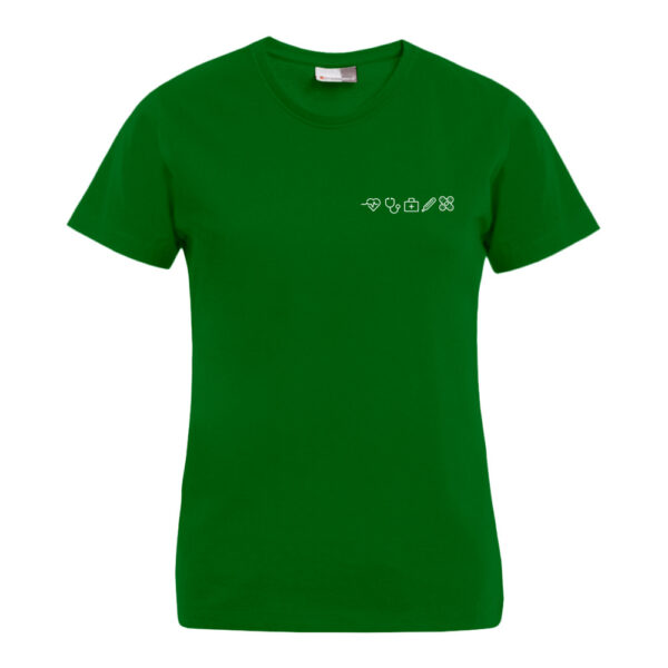 T-Shirt slim Pflegemotiv [W] "Icon"
