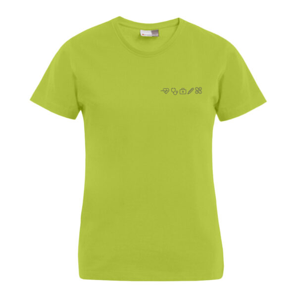 T-Shirt slim Pflegemotiv [W] "Icon"