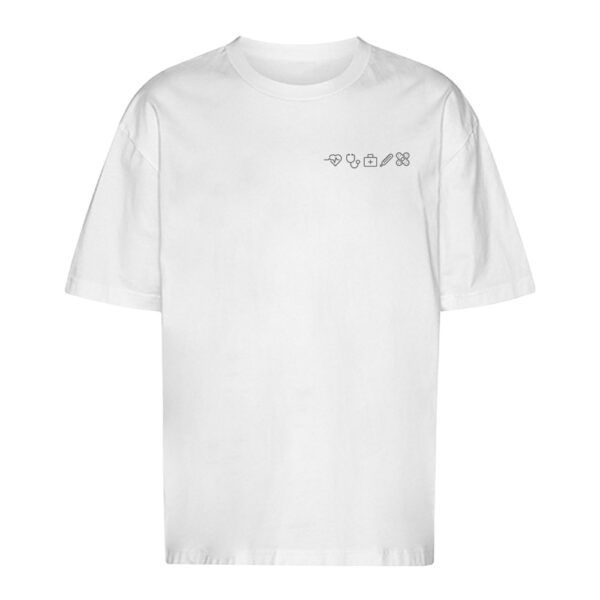 T-Shirt oversized Pflegemotiv [U] "Icon"