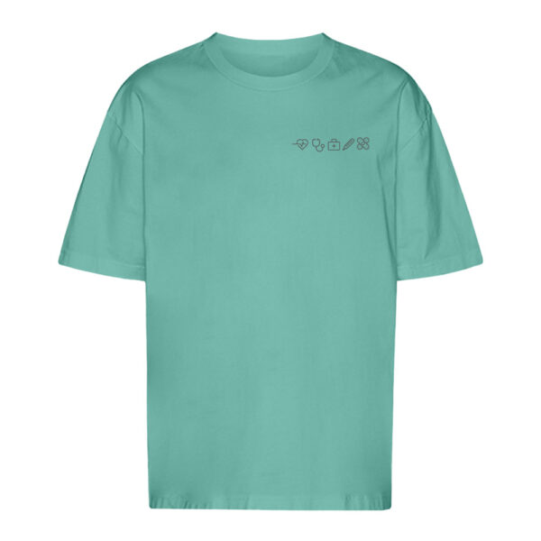 T-Shirt oversized Pflegemotiv [U] "Icon"