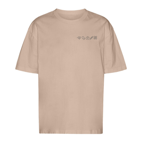 T-Shirt oversized Pflegemotiv [U] "Icon"